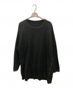 GROUND Yグラウンドワイ）の古着「COTTON JERSEY JUMBO LONG SLEEVE T-SHIRT」｜ブラック