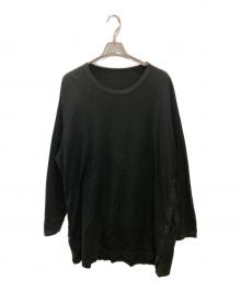 GROUND Y（グラウンドワイ）の古着「COTTON JERSEY JUMBO LONG SLEEVE T-SHIRT」｜ブラック