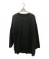 GROUND Y（グラウンドワイ）の古着「COTTON JERSEY JUMBO LONG SLEEVE T-SHIRT」｜ブラック