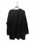 GROUND Y (グラウンドワイ) COTTON JERSEY JUMBO LONG SLEEVE T-SHIRT ブラック サイズ:3：6000円