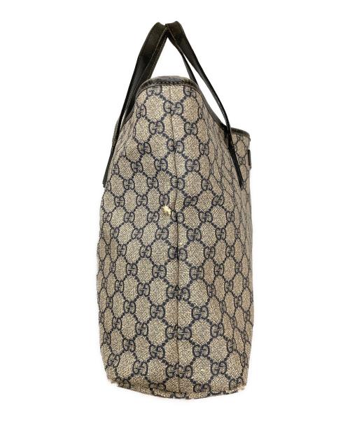 GUCCI（グッチ）GUCCI (グッチ) GGキャンバストートバッグ グレーの古着・服飾アイテム