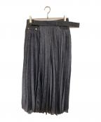 sacaiサカイ）の古着「デニムプリーツスカート」｜インディゴ