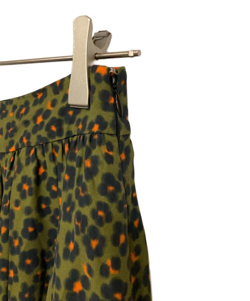 KENZO（ケンゾー）KENZO (ケンゾー) レオパード柄スカート カーキ サイズ:36の古着・服飾アイテム