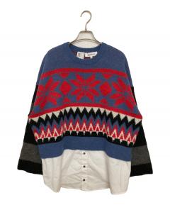 中古・古着通販】AMERI (アメリ) LAME JACQUARD BLOUSON KNIT TOP
