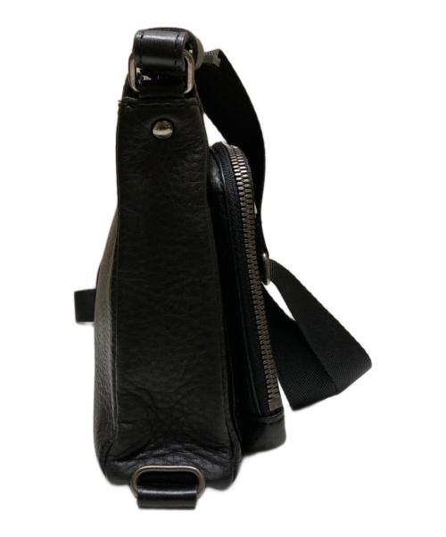 FUJI TAKA（フジ タカ）FUJI TAKA (フジ タカ) レザーショルダーバッグ ブラックの古着・服飾アイテム