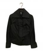 ALEXANDER McQUEENアレキサンダーマックイーン）の古着「ビックカラーシャツ」｜ブラック