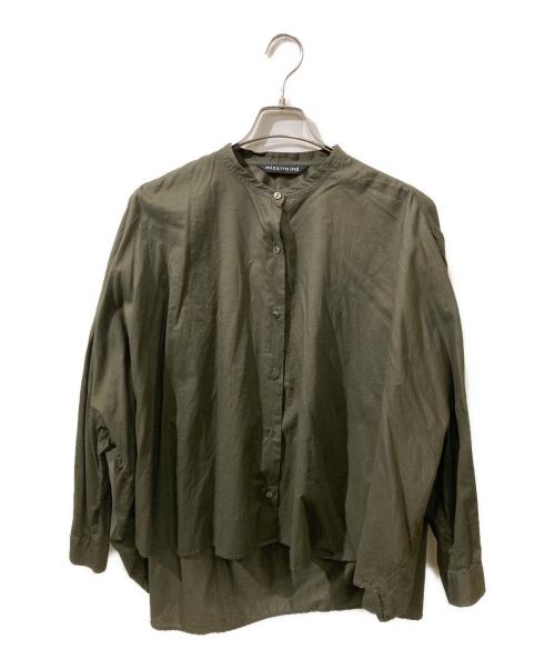mizuiro-ind（ミズイロインド）mizuiro-ind (ミズイロインド) バンドカラーシャツ ブラウン サイズ:なしの古着・服飾アイテム