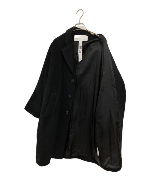 ticca（ティッカ）TICCA (ティッカ) シングル テントコート ブラック サイズ:FREEの古着・服飾アイテム