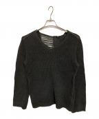 ANN DEMEULEMEESTERアンドゥムルメステール）の古着「90Sダメージニット」｜グレー