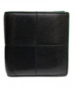 BOTTEGA VENETAボッテガベネタ）の古着「カセット 2つ折り財布札入れ」｜ブラック