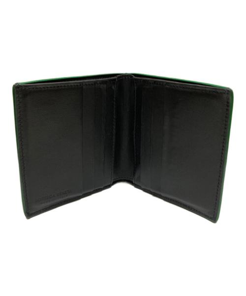 BOTTEGA VENETA（ボッテガベネタ）BOTTEGA VENETA (ボッテガベネタ) カセット 2つ折り財布札入れ ブラックの古着・服飾アイテム