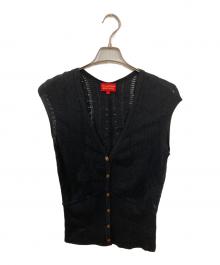 Vivienne Westwood RED LABEL（ヴィヴィアンウエストウッドレッドレーベル）の古着「オーブボタンニットベスト」｜ブラック
