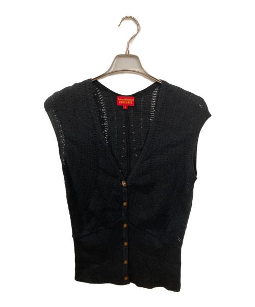 Vivienne Westwood RED LABEL（ヴィヴィアンウエストウッドレッドレーベル）Vivienne Westwood RED LABEL (ヴィヴィアンウエストウッドレッドレーベル) オーブボタンニットベスト ブラック サイズ:Mの古着・服飾アイテム
