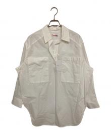 Spick and Span（スピック＆スパン）の古着「オウミサラシチュニックプルオーバーシャツ」｜ホワイト