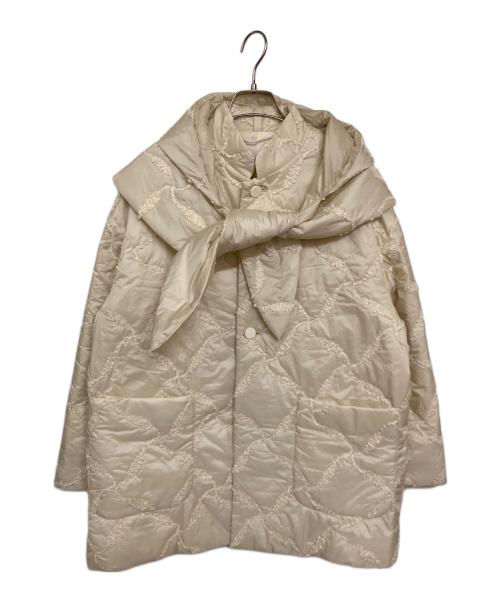 IENA LA BOUCLE（イエナ ラ ブークル）IENA LA BOUCLE (イエナ ラ ブークル) ZERO DOWN キルトコート アイボリー サイズ:不明(実寸サイズをご確認ください)の古着・服飾アイテム