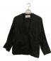 BABYLONE（バビロン）の古着「リネンノーカラージャケット」｜ブラック