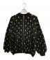 AMERI（アメリ）の古着「LAME JACQUARD BLOUSON KNIT TOP」｜ブラック