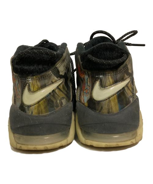 NIKE（ナイキ）NIKE (ナイキ) 歌川国芳 浮世絵AIR MORE UPTEMPO 96 カーキ×ブラック サイズ:28.5cmの古着・服飾アイテム