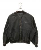 SUPPLIERサプライヤー）の古着「刺繍デニムブルゾン」｜ブラック