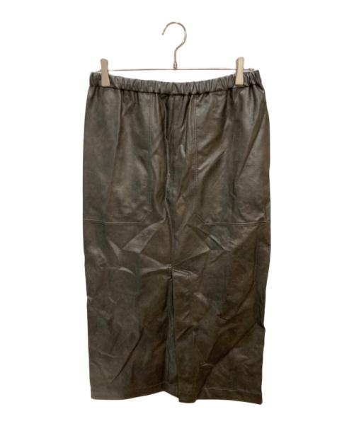 journal standard luxe（ジャーナルスタンダード ラックス）journal standard luxe (ジャーナルスタンダード ラックス) フェイクレザースカート ブラウン サイズ:-の古着・服飾アイテム