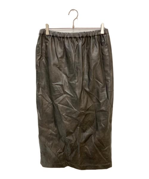 journal standard luxe（ジャーナルスタンダード ラックス）journal standard luxe (ジャーナルスタンダード ラックス) フェイクレザースカート ブラウン サイズ:-の古着・服飾アイテム