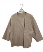 SLOBE IENAスローブ イエナ）の古着「HAMILTONダブルフェイスウールショートコクーンコート」｜ベージュ