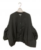 YORIヨリ）の古着「撥水タフタバルーンジャケット」｜ブラック