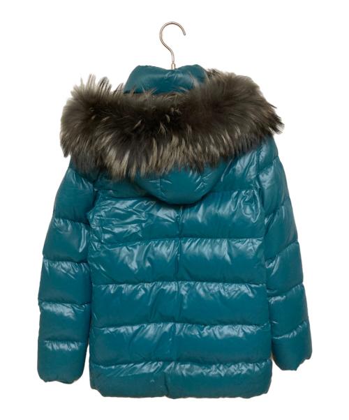 DUVETICA（デュベティカ）DUVETICA (デュベティカ) ラクーンファー付き ダウンコート ブルー サイズ:40の古着・服飾アイテム