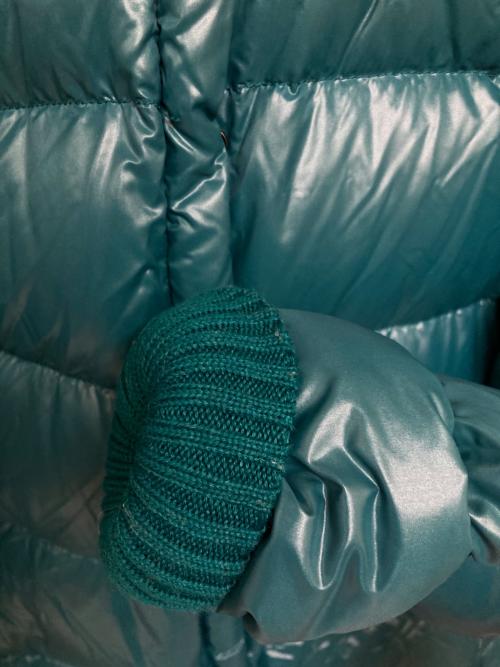 DUVETICA（デュベティカ）DUVETICA (デュベティカ) ラクーンファー付き ダウンコート ブルー サイズ:40の古着・服飾アイテム