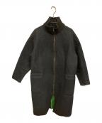 AK+1エーケーワン）の古着「ハイネック ボンディングコート」｜グレー