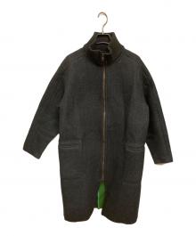 AK+1（エーケーワン）の古着「ハイネック ボンディングコート」｜グレー