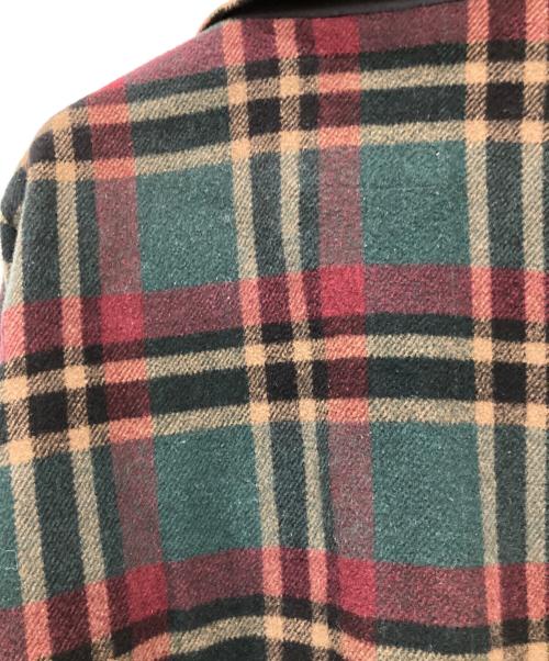 stussy（ステューシー）stussy (ステューシー) 古着チェックシャツジャケット グリーン×レッド サイズ:Lの古着・服飾アイテム