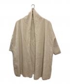 MUSE de Deuxieme Classeミューズ ドゥーズィエム クラス）の古着「SMOOTH KNIT GOWN MIDI コート」｜ベージュ