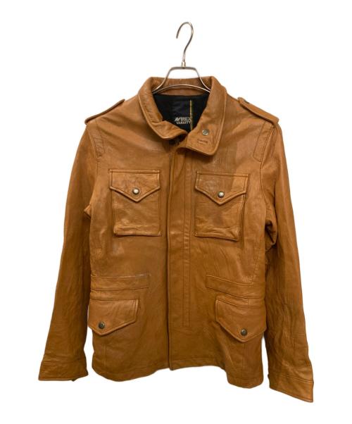 AVIREX（アヴィレックス）AVIREX (アヴィレックス) ラムスキン M-65レザージャケット ブラウン サイズ:Mの古着・服飾アイテム