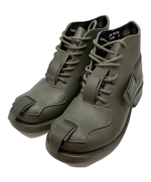 JOHN MOORE（ジョンムーア）JOHN MOORE (ジョンムーア) ラバーコンバットブーツ オリーブ サイズ:7の古着・服飾アイテム