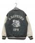 A BATHING APE (ア ベイシング エイプ) MULTI LOGO VARSITY DOWN JACKET グレー サイズ:XL：70000円