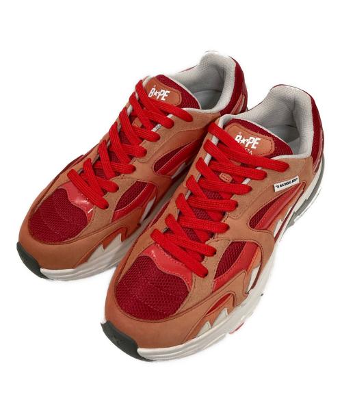 A BATHING APE（ア ベイシング エイプ）A BATHING APE (ア ベイシング エイプ) BAPE SHARK STA レッド サイズ:27cmの古着・服飾アイテム