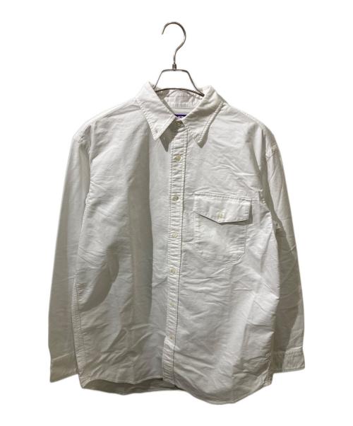 THE NORTHFACE PURPLELABEL（ザ・ノースフェイス パープルレーベル）THE NORTHFACE PURPLELABEL (ザ・ノースフェイス パープルレーベル) Cotton Polyester OX B.D. Shirt ホワイト サイズ:Mの古着・服飾アイテム