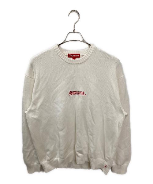 SUPREME（シュプリーム）SUPREME (シュプリーム) OLD ENGLISH SWEATER ホワイト サイズ:Lの古着・服飾アイテム