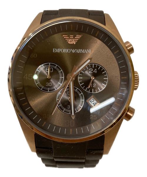 EMPORIO ARMANI（エンポリオ アルマーニ）EMPORIO ARMANI (エンポリオ アルマーニ) リストウォッチ ブラウン サイズ:不明(実寸サイズをご確認ください)の古着・服飾アイテム