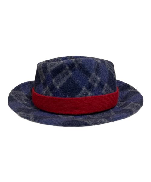 Vivienne Westwood（ヴィヴィアンウエストウッド）Vivienne Westwood (ヴィヴィアンウエストウッド) オーブ刺繍ウールハット ネイビー サイズ:SーMの古着・服飾アイテム