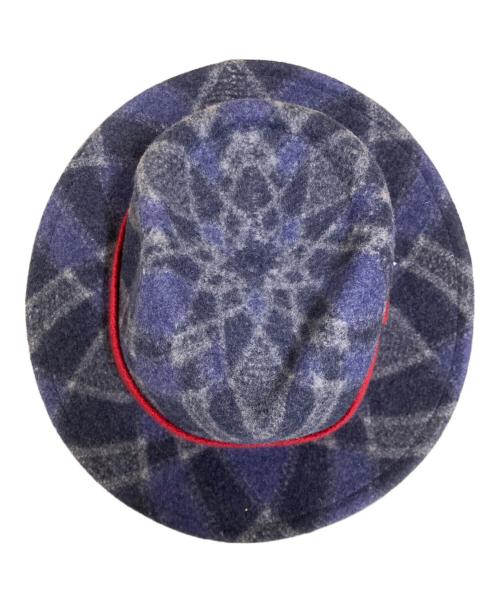 Vivienne Westwood（ヴィヴィアンウエストウッド）Vivienne Westwood (ヴィヴィアンウエストウッド) オーブ刺繍ウールハット ネイビー サイズ:SーMの古着・服飾アイテム