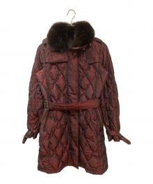 BURBERRY LONDON（バーバリーロンドン）の古着「キルティングダウンコート」｜レッド