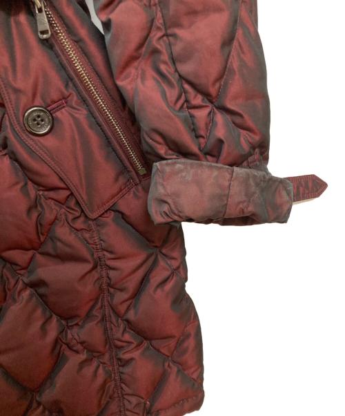 BURBERRY LONDON（バーバリーロンドン）BURBERRY LONDON (バーバリーロンドン) キルティングダウンコート レッド サイズ:40の古着・服飾アイテム