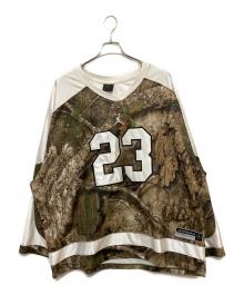 JORDAN（ジョーダン）の古着「ブルックリン メンズ リアルツリー ホッケージャージー」｜オリーブ