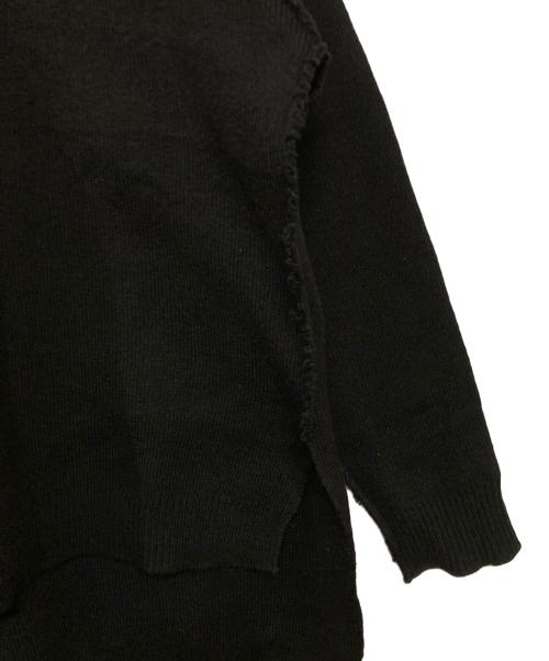 CDG（シーディージー）CDG (シーディージー) サイドスリットバックロゴニット ブラック サイズ:XLの古着・服飾アイテム