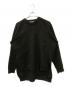 CDG（シーディージー）の古着「サイドスリットバックロゴニット」｜ブラック