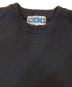 中古・古着 CDG (シーディージー) サイドスリットバックロゴニット ブラック サイズ:XL：10000円