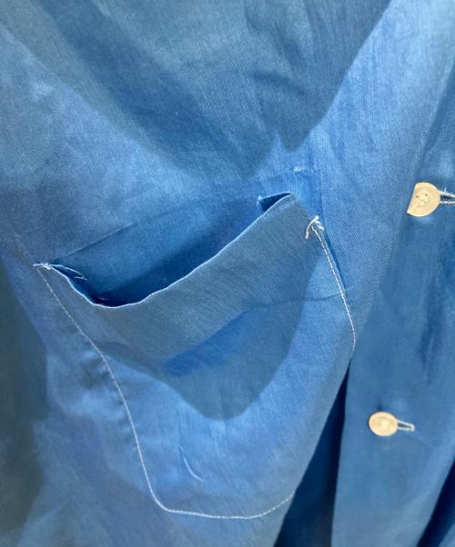 PERMANENT PRESS（パーマネントプレス）PERMANENT PRESS (パーマネントプレス) ヴィンテージオープンカラーシャツ ブルー サイズ:Lの古着・服飾アイテム