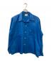 PERMANENT PRESS（パーマネントプレス）の古着「ヴィンテージオープンカラーシャツ」｜ブルー